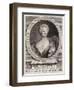 Adrienne Lecouvreur, Oval-FG Schmidt-Framed Art Print