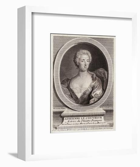 Adrienne Lecouvreur, Oval-FG Schmidt-Framed Art Print