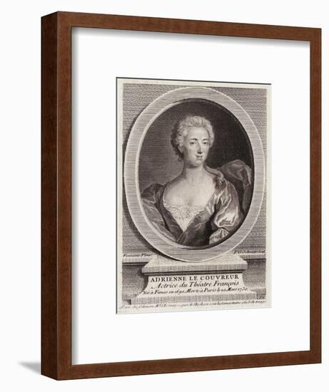 Adrienne Lecouvreur, Oval-FG Schmidt-Framed Art Print