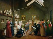 The Studio Interior of Abel De Pujol-Adrienne Marie Louise Grandpierre-Deverzy-Giclee Print
