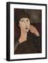 Adrienne, Woman with Bangs, 1917-Amedeo Modigliani-Framed Premium Giclee Print