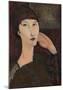 Adrienne, Woman with Bangs, 1917-Amedeo Modigliani-Mounted Premium Giclee Print