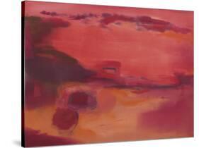 Adrift in Red-Nancy Ortenstone-Stretched Canvas