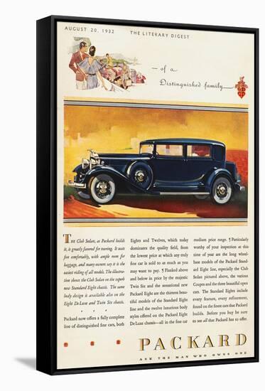 Ads: Packard, 1932-null-Framed Stretched Canvas