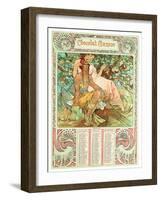 Adulthood, 1897-Alphonse Mucha-Framed Giclee Print