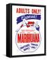 Adults Only! Marihuana-null-Framed Stretched Canvas