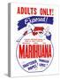 Adults Only! Marihuana-null-Stretched Canvas