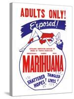 Adults Only! Marihuana-null-Stretched Canvas