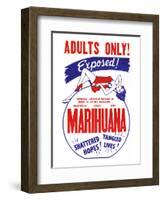 Adults Only! Marihuana-null-Framed Premium Giclee Print