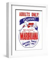 Adults Only! Marihuana-null-Framed Premium Giclee Print