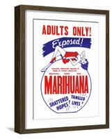 Adults Only! Marihuana-null-Framed Art Print