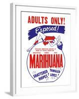 Adults Only! Marihuana-null-Framed Art Print