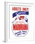 Adults Only! Marihuana-null-Framed Art Print