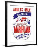 Adults Only! Marihuana-null-Framed Art Print