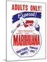 Adults Only! Marihuana-null-Mounted Art Print