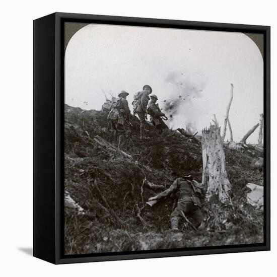 Advance across 'No Man's Land' to Assault the German Lines, World War I, 1914-1918-null-Framed Stretched Canvas
