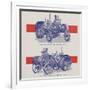 Advance-Rumely Oil Pull Winch Tractor-null-Framed Giclee Print