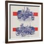 Advance-Rumely Oil Pull Winch Tractor-null-Framed Giclee Print