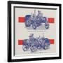 Advance-Rumely Oil Pull Winch Tractor-null-Framed Giclee Print