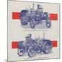 Advance-Rumely Oil Pull Winch Tractor-null-Mounted Giclee Print