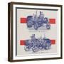 Advance-Rumely Oil Pull Winch Tractor-null-Framed Giclee Print