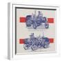 Advance-Rumely Oil Pull Winch Tractor-null-Framed Giclee Print