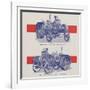 Advance-Rumely Oil Pull Winch Tractor-null-Framed Giclee Print