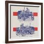 Advance-Rumely Oil Pull Winch Tractor-null-Framed Giclee Print