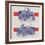 Advance-Rumely Oil Pull Winch Tractor-null-Framed Giclee Print