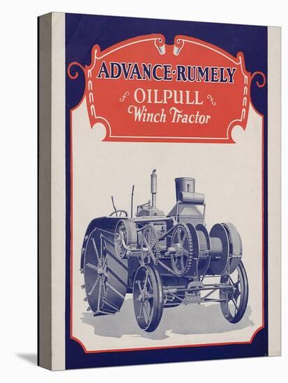 Advance-Rumely Oil Pull Winch Tractor-null-Stretched Canvas