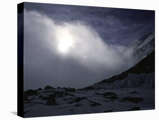 Advanced Base Camp on South Side of Everest-Michael Brown-Stretched Canvas