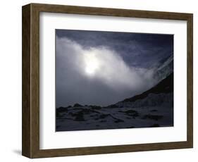 Advanced Base Camp on South Side of Everest-Michael Brown-Framed Photographic Print