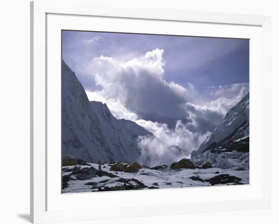 Advanced Base Camp on the Southside of Everest, Nepal-Michael Brown-Framed Photographic Print