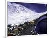 Advanced Base Camp with the Summit of Mt. Everest on Everest North Side, Tibet-Michael Brown-Framed Premium Photographic Print