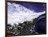 Advanced Base Camp with the Summit of Mt. Everest on Everest North Side, Tibet-Michael Brown-Framed Premium Photographic Print
