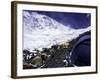 Advanced Base Camp with the Summit of Mt. Everest on Everest North Side, Tibet-Michael Brown-Framed Photographic Print