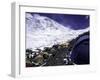 Advanced Base Camp with the Summit of Mt. Everest on Everest North Side, Tibet-Michael Brown-Framed Photographic Print