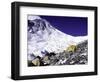 Advanced Base Camp with the Summit of Mt. Everest on Everest North Side, Tibet-Michael Brown-Framed Photographic Print