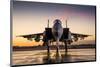 Advanced F-15 fighter-null-Mounted Art Print
