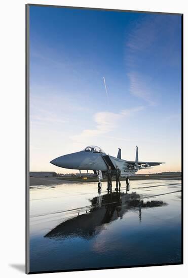 Advanced F-15 - most capable-null-Mounted Art Print