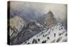 Advanced on Col Di Lana, Italian Propaganda Postcard-Tommaso Cascella-Stretched Canvas