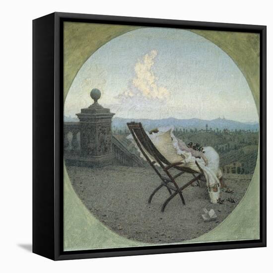 Advances, 1892-1896-Angelo Morbelli-Framed Stretched Canvas