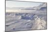 Adventdalen Valley, Frozen Sea Ice of Adventfjorden (Advent Bay), Svalbard-Stephen Studd-Mounted Photographic Print