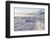 Adventdalen Valley, Frozen Sea Ice of Adventfjorden (Advent Bay), Svalbard-Stephen Studd-Framed Photographic Print