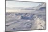 Adventdalen Valley, Frozen Sea Ice of Adventfjorden (Advent Bay), Svalbard-Stephen Studd-Mounted Photographic Print