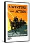 Adventure and Action, Enlist in the Field Artillery-Harry S. Mueller-Framed Stretched Canvas