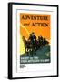 Adventure and Action, Enlist in the Field Artillery-Harry S. Mueller-Framed Art Print