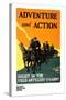 Adventure and Action, Enlist in the Field Artillery-Harry S. Mueller-Stretched Canvas