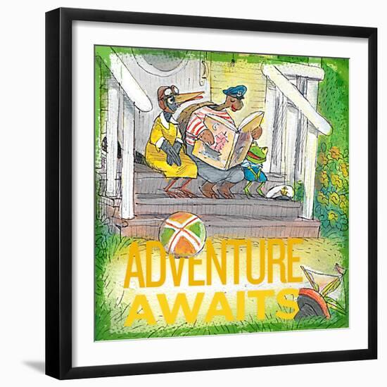 Adventure Awaits 1-null-Framed Giclee Print