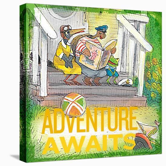 Adventure Awaits 1-null-Stretched Canvas